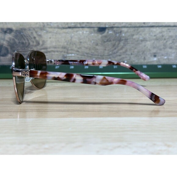Tory Burch TY6070 32738Z 57 Rose Gold/Light Brown Gradient Mirror Sunglasses - Picture 8 of 14